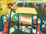Nascimento de Cristo by José Antônio da Silva, 1981, óleo sobre tela, offered Mar 2013