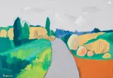 Bramante Buffoni, Paisagem com Riacho, 1979, óleo sobre tela