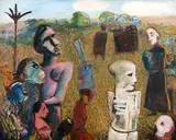 Sem Título by Maciej Babiński, 1997, óleo sobre tela, offered Mar 2013