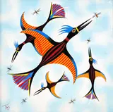 Batalha Aérea by Roberto Magalhães, 1997, óleo sobre tela, offered Mar 2013
