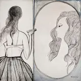 Penteando o Cabelo by Aldemir Martins, 1966, acrílica sobre tela, offered Mar 2013