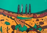 Antonio Henrique Amaral, Garfo, serigrafia sobre papel