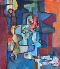 Sem Título by Roberto Burle Marx, 1986, óleo sobre tela, offered Mar 2013
