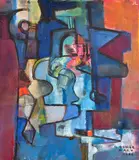 Roberto Burle Marx, Sem Título, 1986, óleo sobre tela