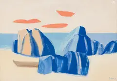 Marinha com Pedras by Bramante Buffoni, 1983, óleo sobre tela, offered Mar 2013
