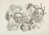Lise Forell, Crianças, gravura em metal sobre papel