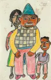 Fulvio Pennacchi, Família, 1956, crayon sobre papel