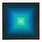 Victor Vasarely, Sem Título, serigrafia sobre cartão