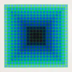 Sem Título by Victor Vasarely, serigrafia sobre cartão, offered Nov 2012