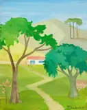 Francisco Rebolo, Paisagem com Montanha