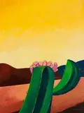 Cactus by Aldemir Martins, 1972, acrílica sobre tela, offered Nov 2012