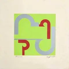 Sem Título by Ivan Serpa, 1972, serigrafia sobre papel, offered Nov 2012