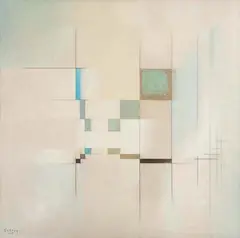 Geométrico Abstrato by Samson Flexor, 1957, óleo sobre tela, offered Nov 2012