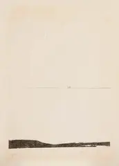 Mira Schendel, Paisagem 13, 1963, monotipia sobre papel de arroz japonês