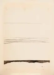 Mira Schendel, Paisagem 12, 1963, monotipia sobre papel de arroz japonês