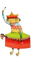 Osgemeos, Sem Título, técnica mista sobre drywall