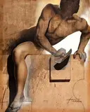 Sérgio Ferro, Et. Cart 21, 1989, acrílica sobre tela