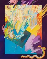 Sem Título by Luiz Aquila, 1979, acrílica sobre tela, offered Nov 2012