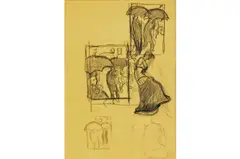 Pierre Bonnard, Esquisse, Carbonilla sobre papel