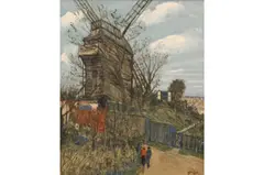 Alphonse Quizet, Le moulin, Oleo sobre tela