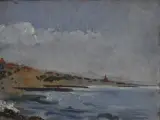Mar del Plata by Miguel Carlos Victorica, Oleo sobre cartón, offered May 2026
