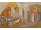 Embarcaciones by Josefina Mazzaglia, Oleo sobre tela, offered May 2026