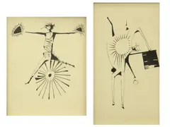Figuras by Juan Batlle Planas, tintas, offered May 2026