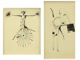 Figuras by Juan Batlle Planas, tintas, offered May 2026