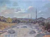 Paisaje serrano con riacho by Luis Isabelino de Aquino, Oleo sobre madera, offered May 2026