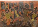 Candombe de Yacumenza by Carlos Páez Vilaró, Oleo sobre carín, offered Dec 2025