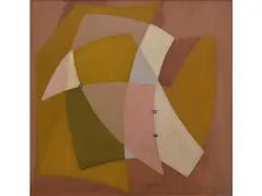 Juan Del Prete, Geometrico, Oleo sobre hardboard