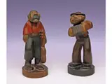 Juan De Dios Mena, Bandoneonista" y "Guitarrista, sculpture