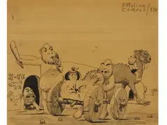Florencio Molina Campos, Calle Cangallo, Dibujo a la tinta