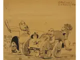 Calle Cangallo by Florencio Molina Campos, Dibujo a la tinta, offered Dec 2025