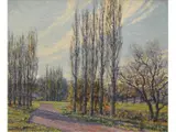 Tarde soleada by Luis Isabelino Aquino, Oleo sobre tela, offered Dec 2025
