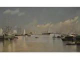 Justo Máximo Lynch, Puerto de Buenos Aires, Oleo sobre tela