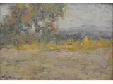 Walter de Navazio, Paisaje, Oleo sobre carton
