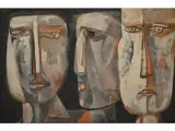 Caras by Mario Miguel Mollari, Oleo sobre tela, offered Dec 2025