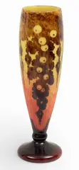 Charles Schneider, for Le Verre Francaise, Cameo Glass Vase 1920, 'Groseilles', 1920