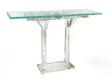 Jon Kuhn, Dichroic Glass Sculpture Top Table 1997, 'Il Tavolino', 1997, Dichroic Glass Sculpture Top Table