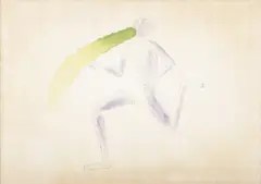 Jiří Sopko, Runner, 1971, Pen, watercolour, paper