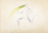 Jiří Sopko, Runner, 1971, Pen, watercolour, paper
