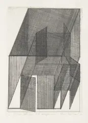 Stanislav Kolíbal, A Composition, 2007, Drypoint on paper