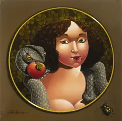 Libor Vojkůvka, Eve with a Snake, 1999, Oil on canvas