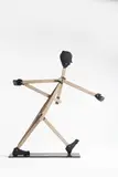 Petr Holeček, When Two Meters Went for a Trip, 2021, Zigzag rule, bronze