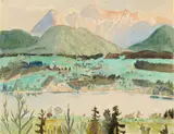 Erich Heckel, "Wörthersee am Morgen"