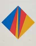 Max Bill, Ohne Titel, 1988, Farbserigrafie auf dünnem Velin