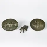 Heide Dobberkau, Konvolut von 3 Bronzen, Um 1980, Bronze, braun patiniert