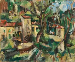 Moulin à Aubes (Limousin) by Jean Dufy, Um 1930, Öl auf Leinwand, sold Jun 2025