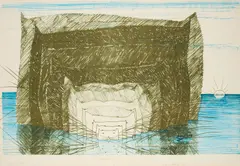 Dieter Roth, Katzenstein, 1974, Handoffset in Farben auf Bütten